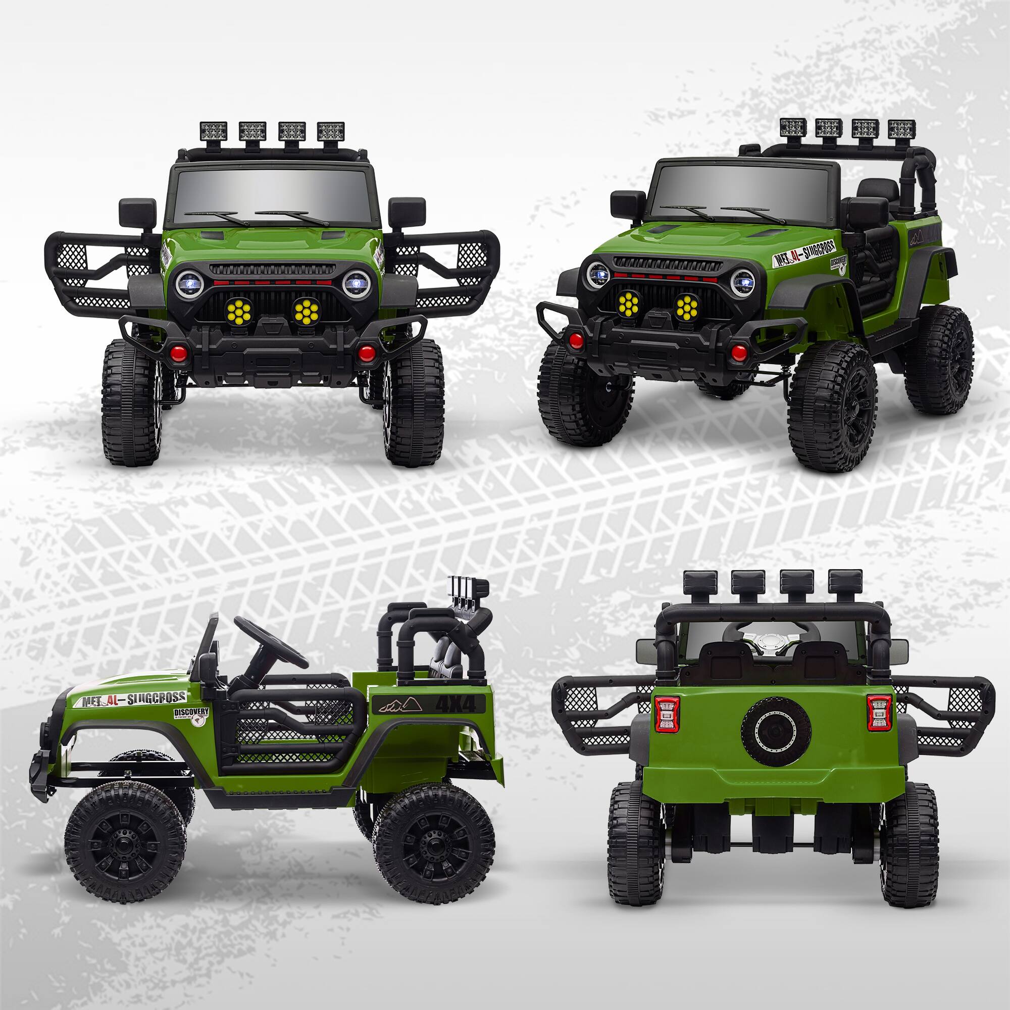 Qaba 12V Ride on Truck, Electric Car for Kids, Battery Powered Car
