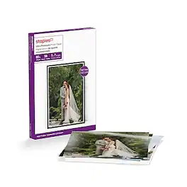 Staples - Supreme Glossy Photo Paper, 5" x 7", 50/Pack - White