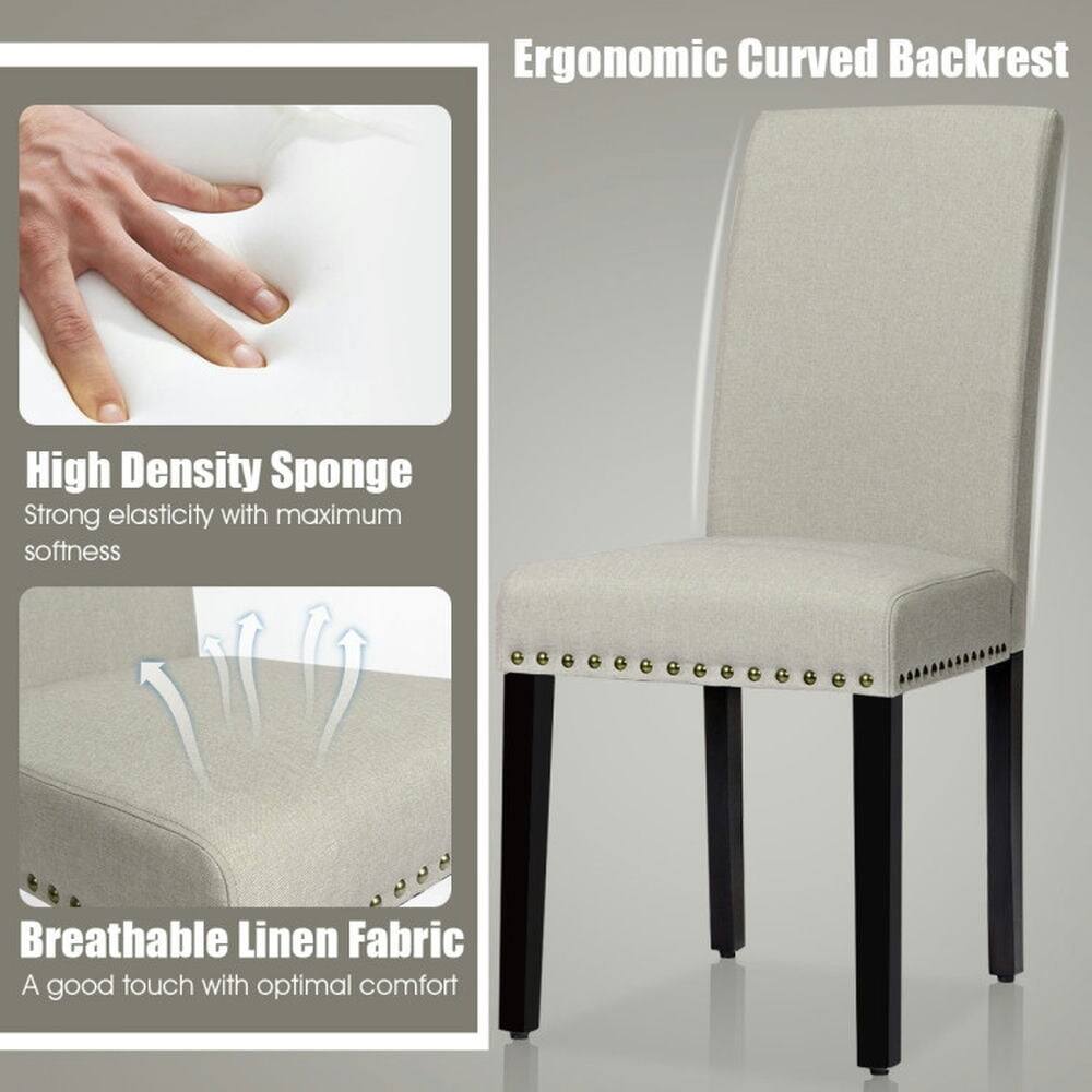 Ergonomic Curved Backrest

High Density Sponge
Strong elasticity with maximum softness

Breathable Linen Fabric
A good touch with optimal comfort