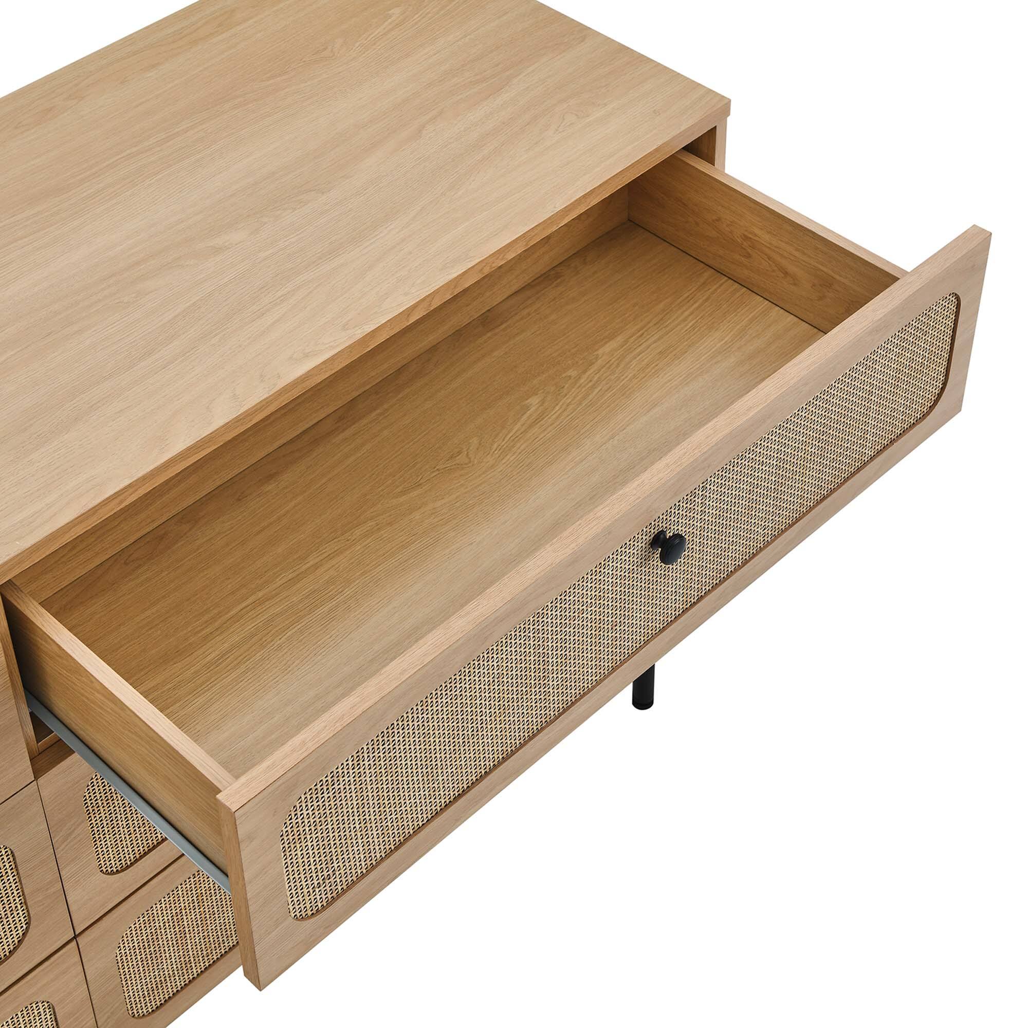 Alt View 4. Modway - Chaucer 6-Drawer Dresser by Modway - Oak.
