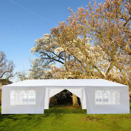 Front. Winado - 10'x30' Upgrade Spiral Tube Canopy Party Wedding Tent Outdoor Waterproof for Birthday Gazebo Pavilion 8 Walls.