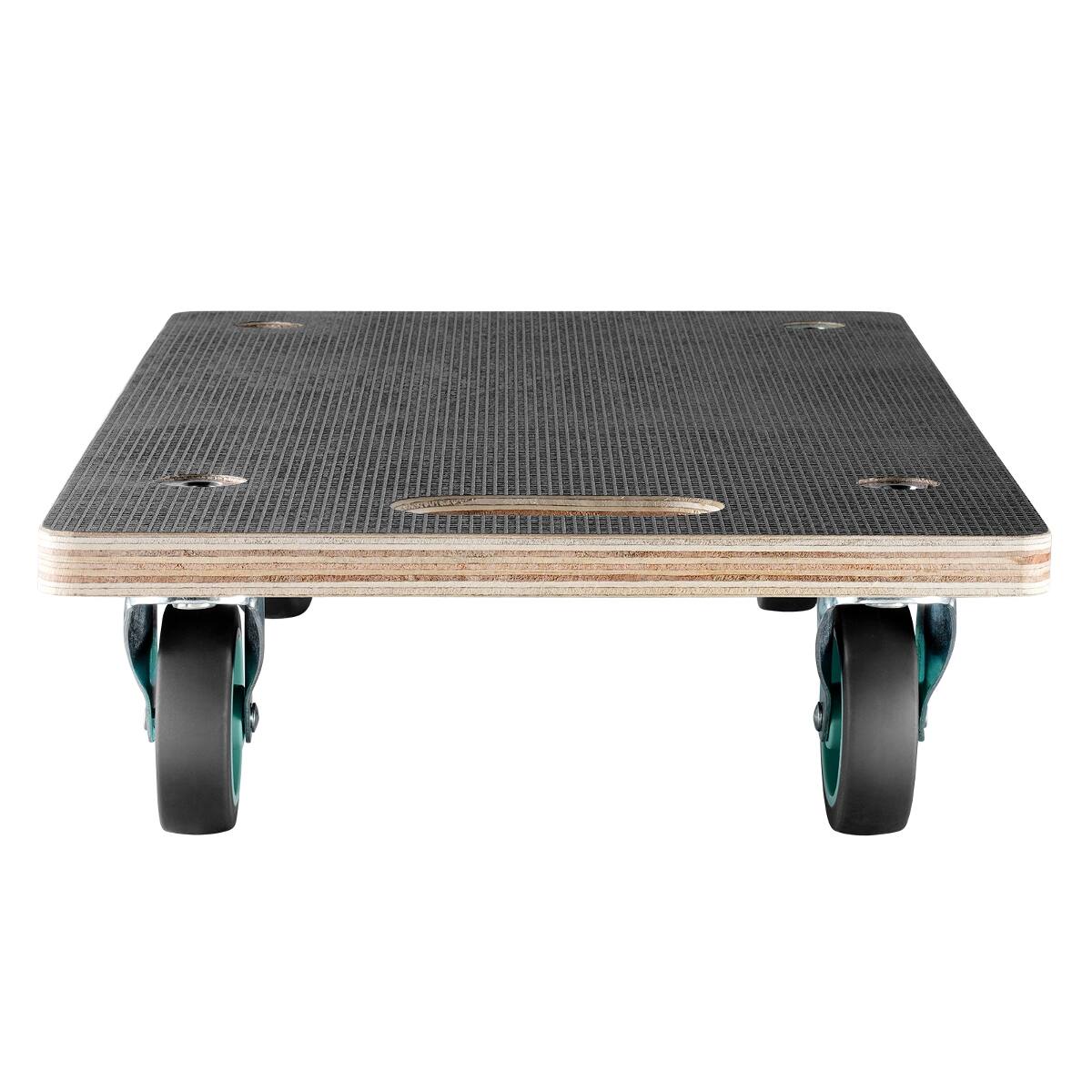 Left. Ropilly - Ropilly 551 lb Furniture Dolly with 4 TPR Silent Wheels, Plywood Platform Dolly with Brake Casters - Black.