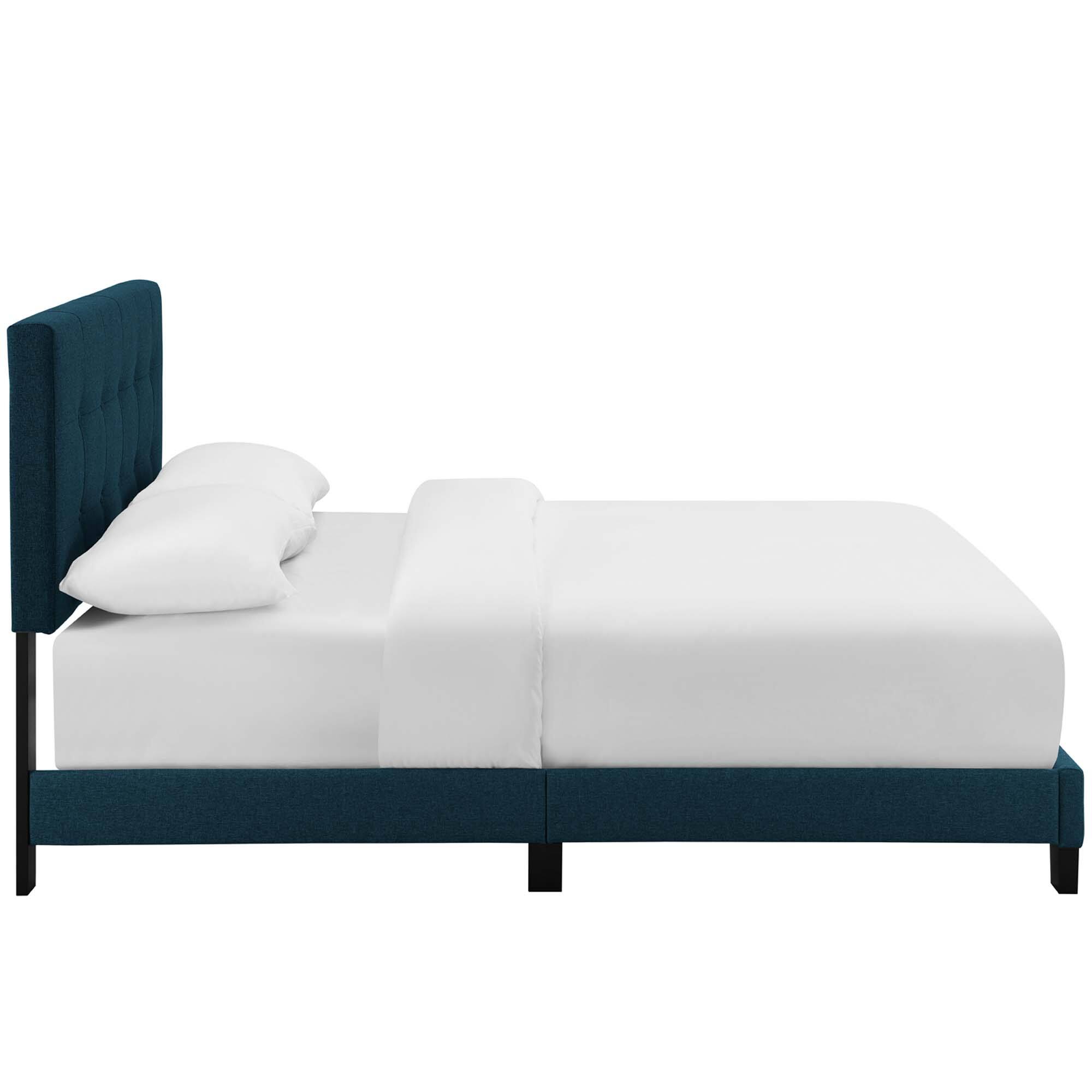 Alt View 1. Modway - Celine Channel Tufted Performance Velvet Full Bed - Blue.