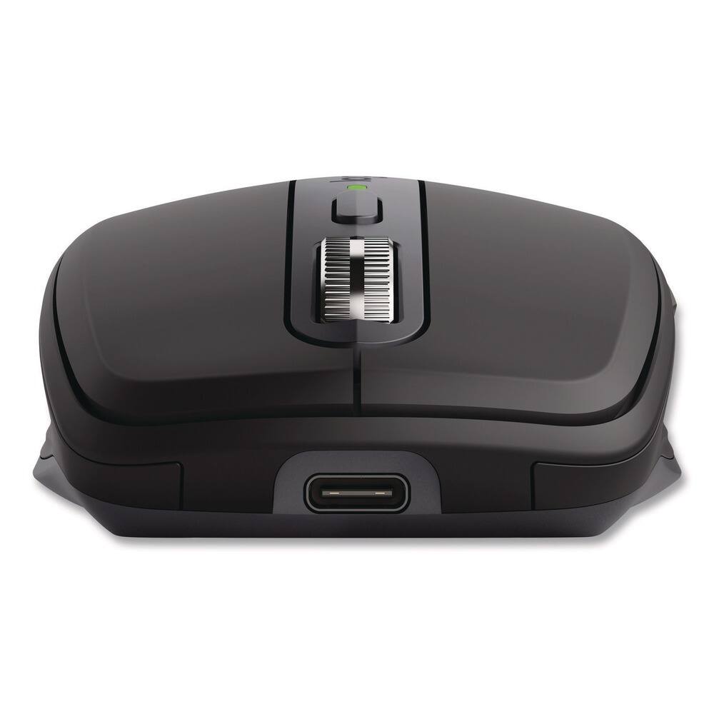 Left. Logitech - Logitech MX Anywhere 3S Wireless Mouse Graphite - 8000 dpi - 4 Programmable Button(s) - 6 Button(s) - USB Type C - Graphite.