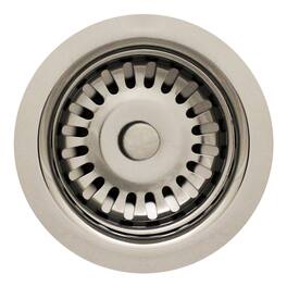 Whitehaus - 3 1/2" Basket strainer - Polished Chrome