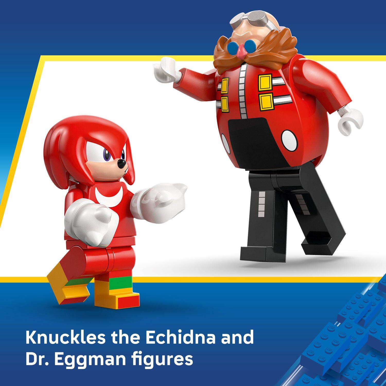 Knuckles the Echidna and Dr. Eggman figures