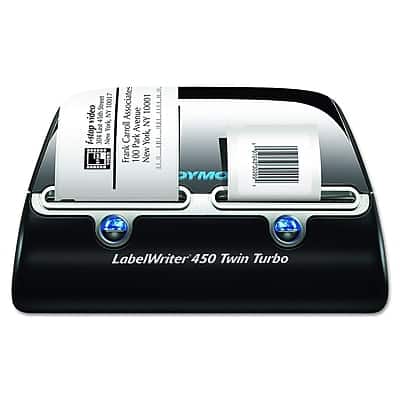 DYMO - LabelWriter 450 Twin Turbo Desktop Label Printer - Black