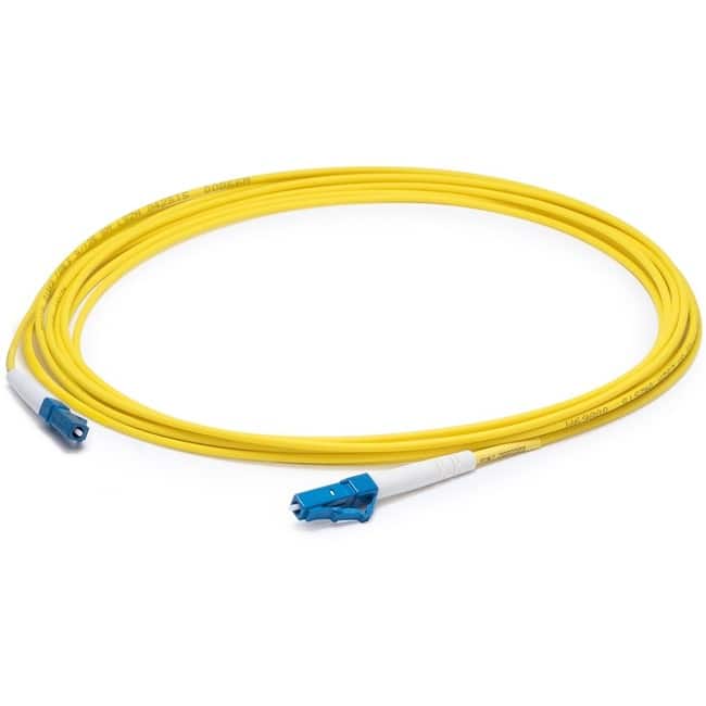 AddOn - 3m LC to LC OS2 Simplex OFNR (Riser-Rated) SMF Fiber Patch Cable - 9.84 ft Fiber Optic Network Cable for - Yellow