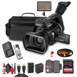 Panasonic - AG-AC160 AVCCAM HD Camcorder– Dual SD Card Slots, 1080p/60p Recording + More