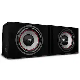 DS18 Audio - GEN-X Dual 12" Loaded Ported Subwoofer Enclosure, 900W RMS