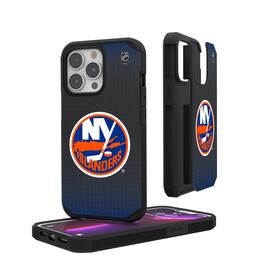 Keyscaper - NHL - New York Islanders Linen Logo iPhone Rugged Case - 15 - Black