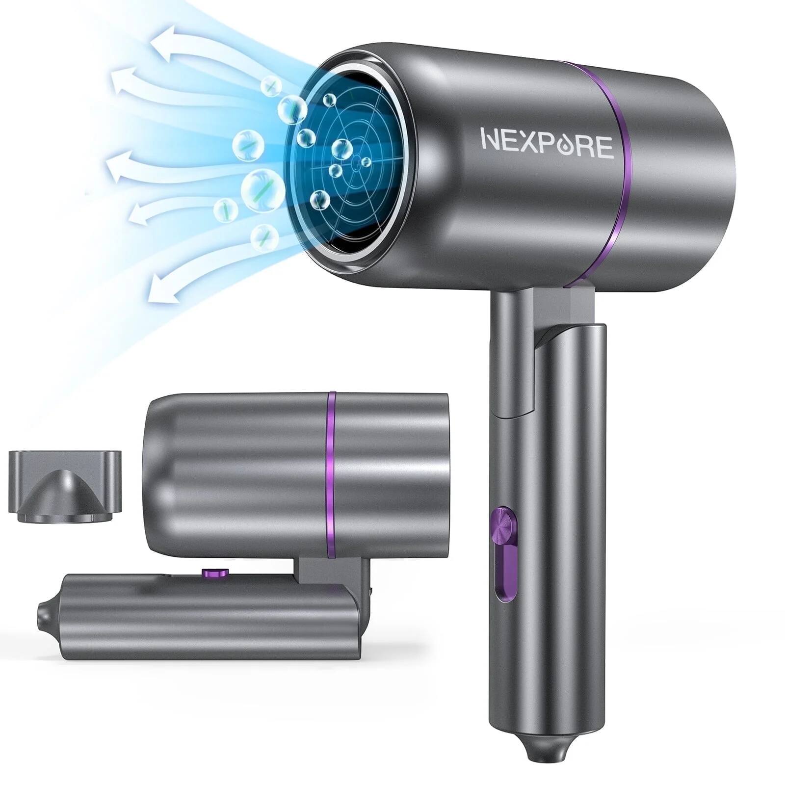 Alt View 3. NEXPURE - Hair Dryer, 1300W Lonic Blow Dryer with Nozzle, for All Hair Types,Light and Quiet Home, Salon, Travel.