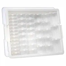 Front. Bead Storage Solutions - Elizabeth Ward Bead Storage Solutions 45 Piece Assorted Craft Supplies Organizer - Clear.