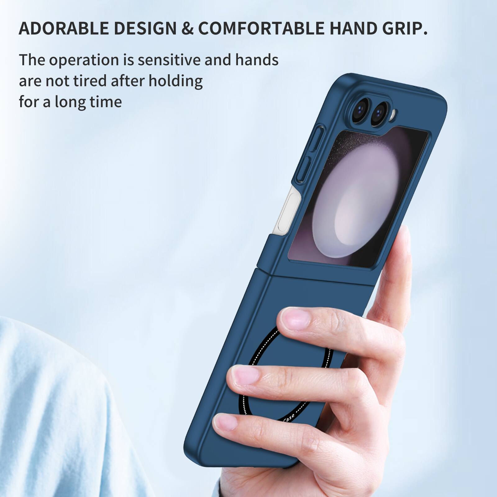 ADORABLE DESIGN & COMFORTABLE HAND GRIP.  
The operation is sensitive and hands are not tired after holding for a long time