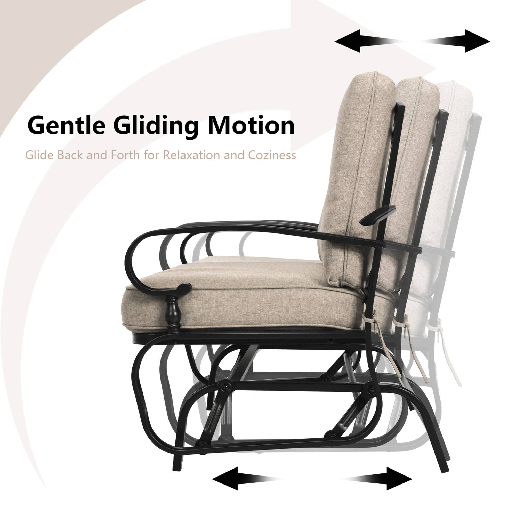Gentle Gliding Motion  
Glide Back and Forth for Relaxation and Coziness