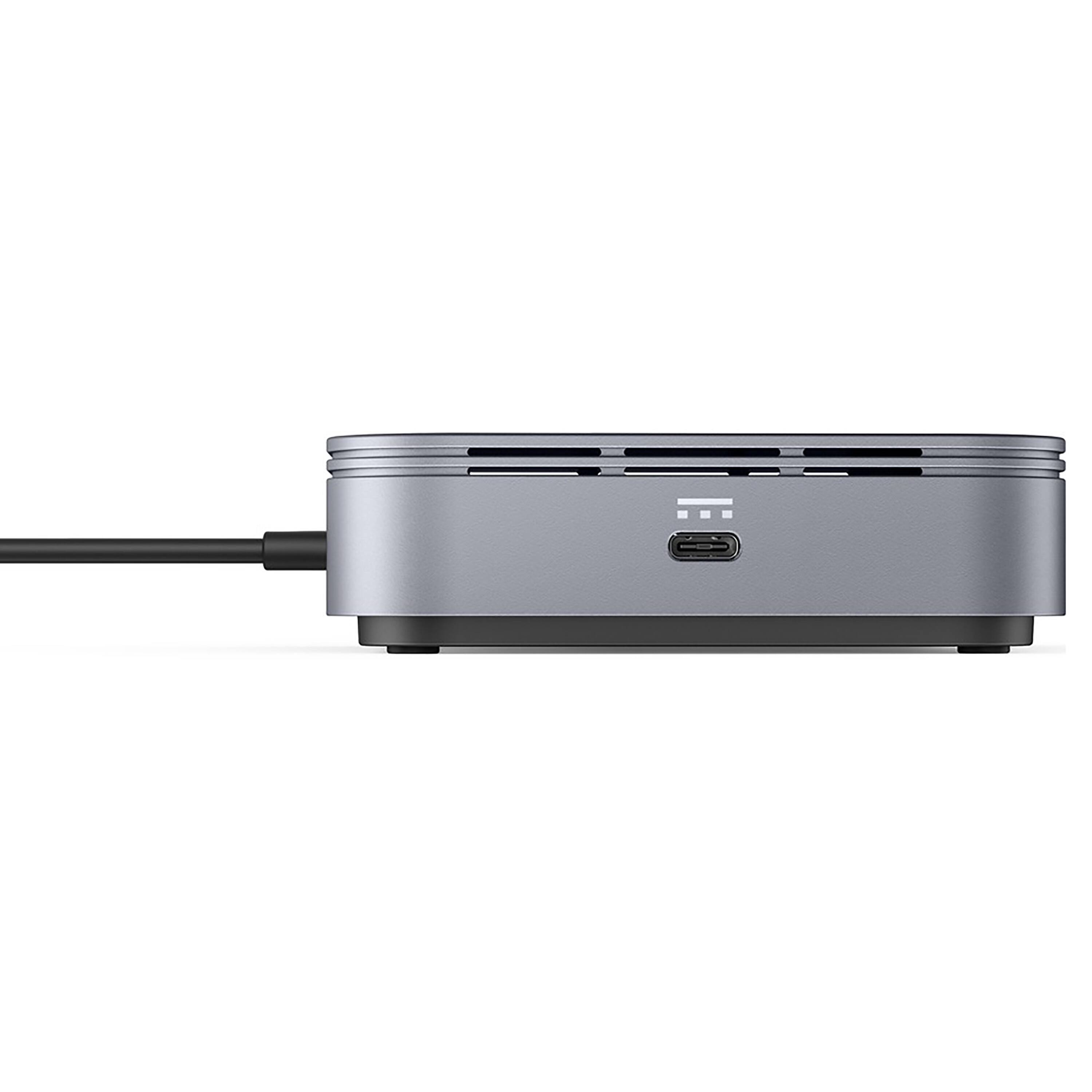 Alt View 14. Targus - HyperDrive Thunderbolt 3 7-Port Mobile Dock - Gray.