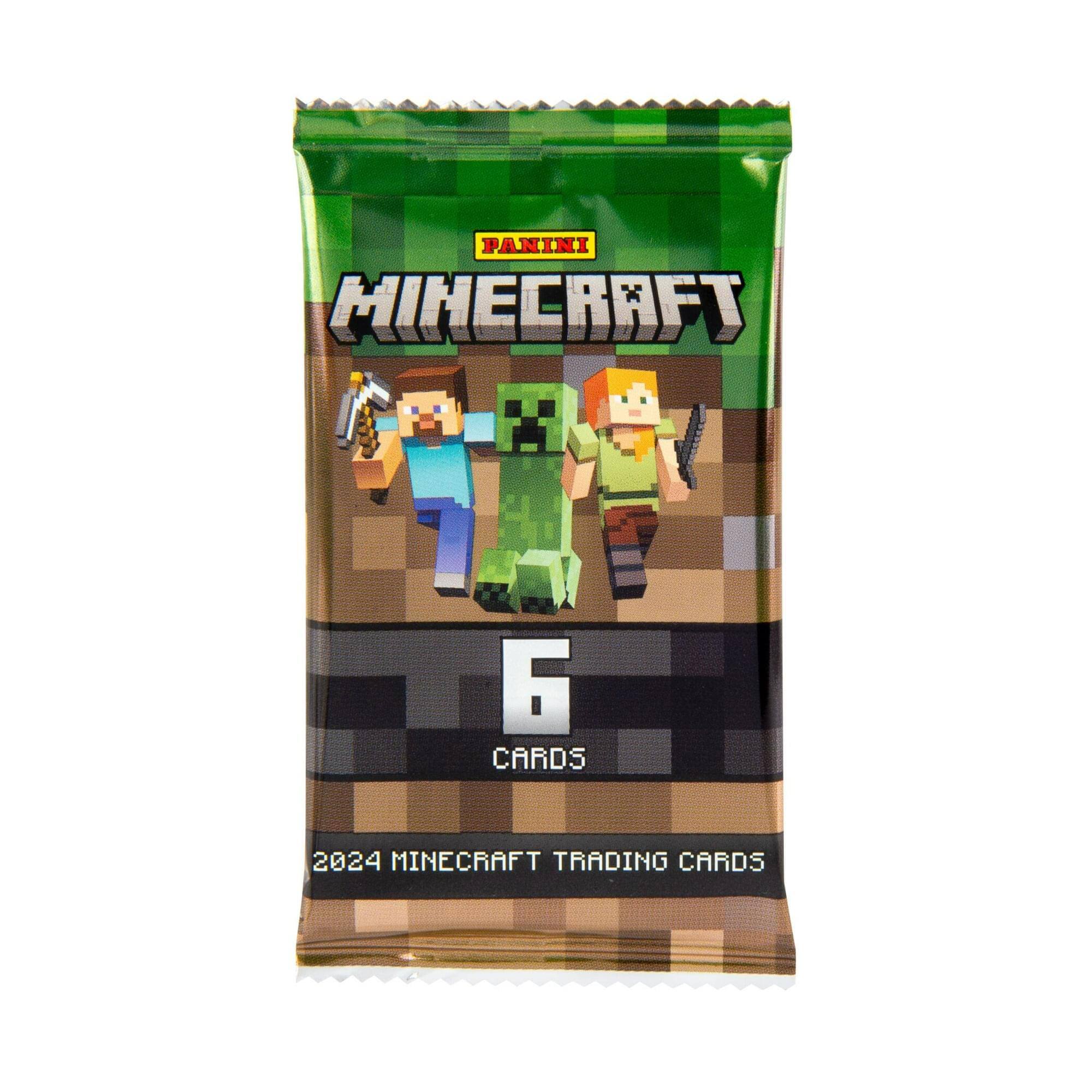 PANINI  
MINECRAFT  
6 CARDS  
2024 MINECRAFT TRADING CARDS