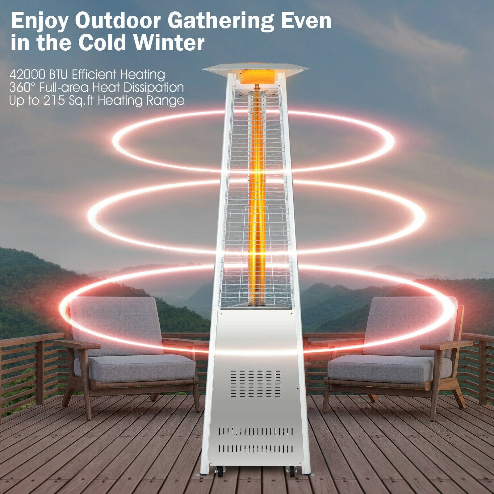 Enjoy Outdoor Gathering Even in the Cold Winter

42000 BTU Efficient Heating
360° Full-area Heat Dissipation
Up to 215 Sq.ft Heating Range