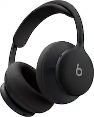Front. Beats - Beats 360 Over-the-Ear Headphones - Black with Black Performance Knit Cushions - Black.