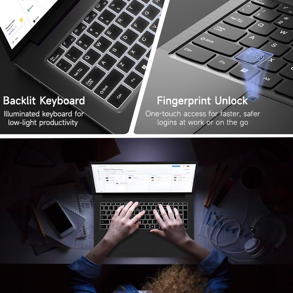 y naod Z 2t R - 5 T 2' G / A E 1 & - Tao d 4 R if 2 C F > Q # . LOCK GAps 3  W E D C A  a shin 2 W S  S x Ctri - 1 PnLock Lack a Q 1 A Fn x I N . < I Tab Caps Fn Al Lock UNS-O Ctri Backlit Keyboard Fingerprint Unlock Illuminated keyboard for One-touch access for faster, safer low-light productivity logins at work or on the go - a .