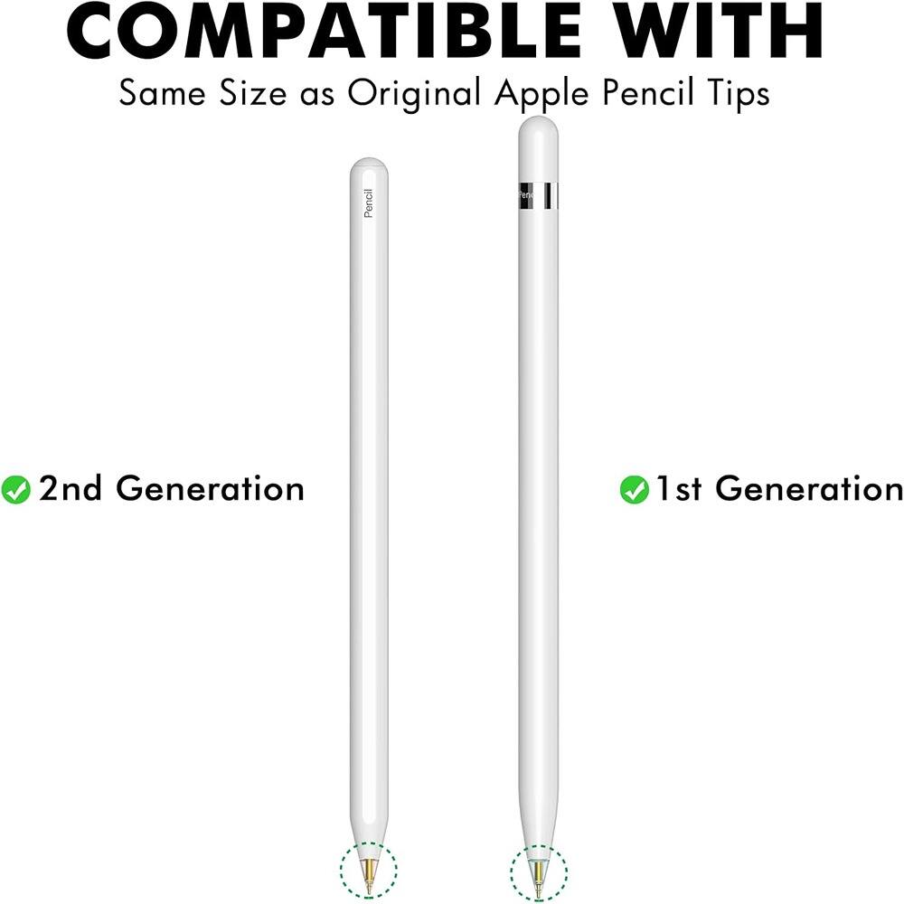 COMPATIBLE WITH  
Same Size as Original Apple Pencil Tips  

2nd Generation  
1st Generation