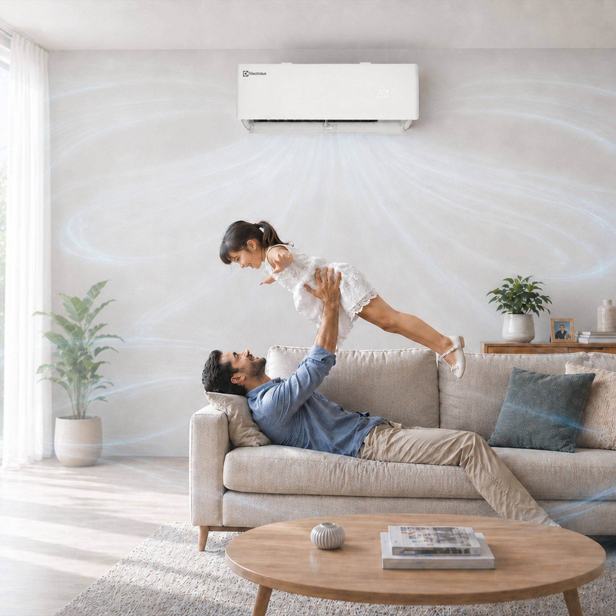 Alt View 4. Electrolux - Vanguard 750 Sq Ft 24 SEER2 12000 BTU Smart Mini Split AC & 12400 BTU Heat Pump with Wi-Fi and Remote - White.