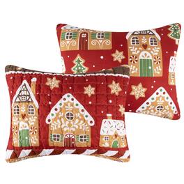 BreeBe - Gingerbread Lane Sham Standard - Red