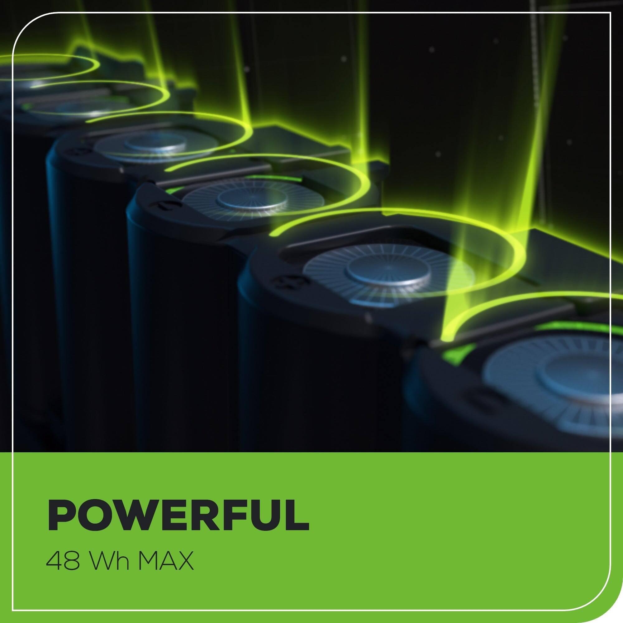 POWERFUL  
48 Wh MAX