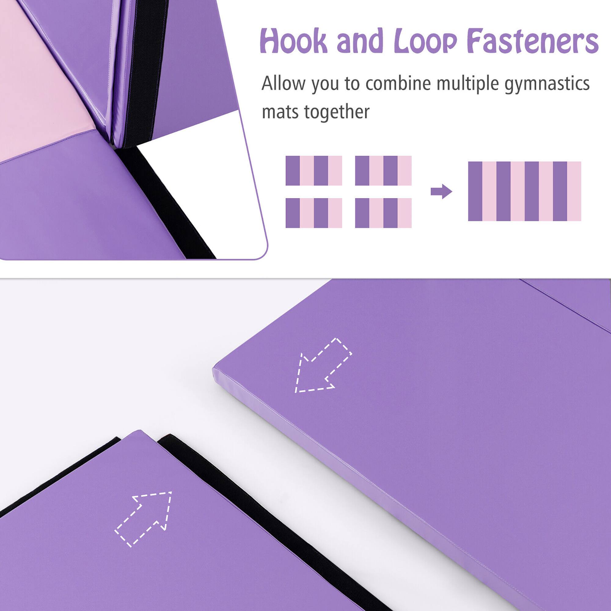 Hook and Loop Fasteners  
Allow you to combine multiple gymnastics mats together