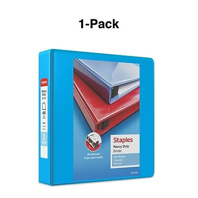 1-Pack Staples Heavy Duty Binder  
2 Inch Rings Open Easily  
Heavy Duty  
PCF-2000