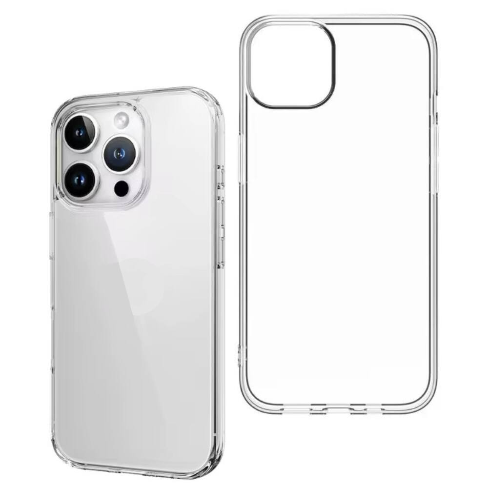 Front. Qixxronics - Phone Case for iPhone 16 Pro Max Clear Case Shockproof Phone Case for iPhone 16 Pro Max - Clear.
