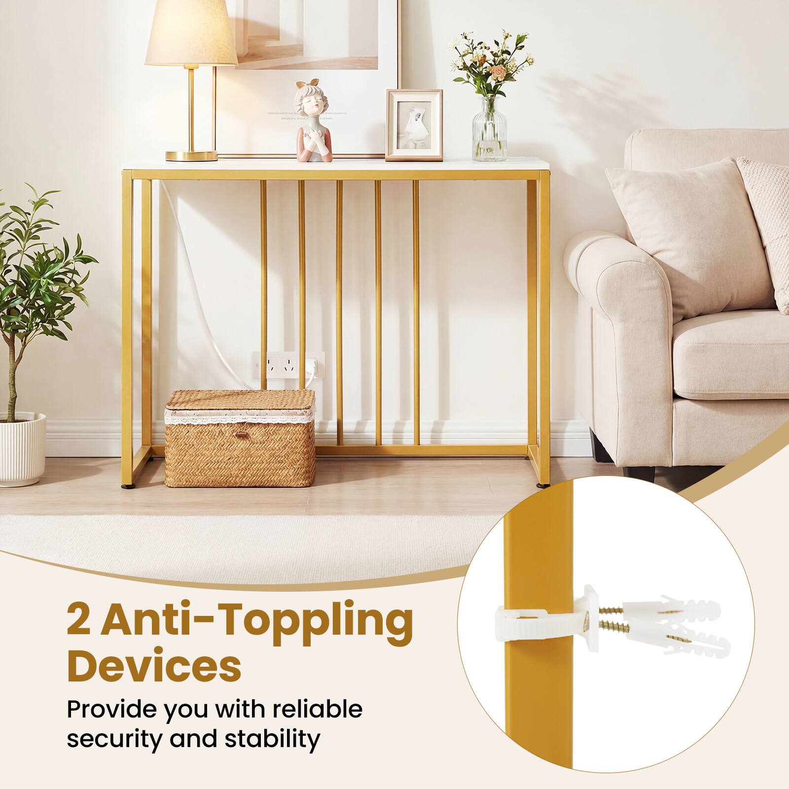 2 Anti-Toppling Devices  
Provide you with reliable security and stability