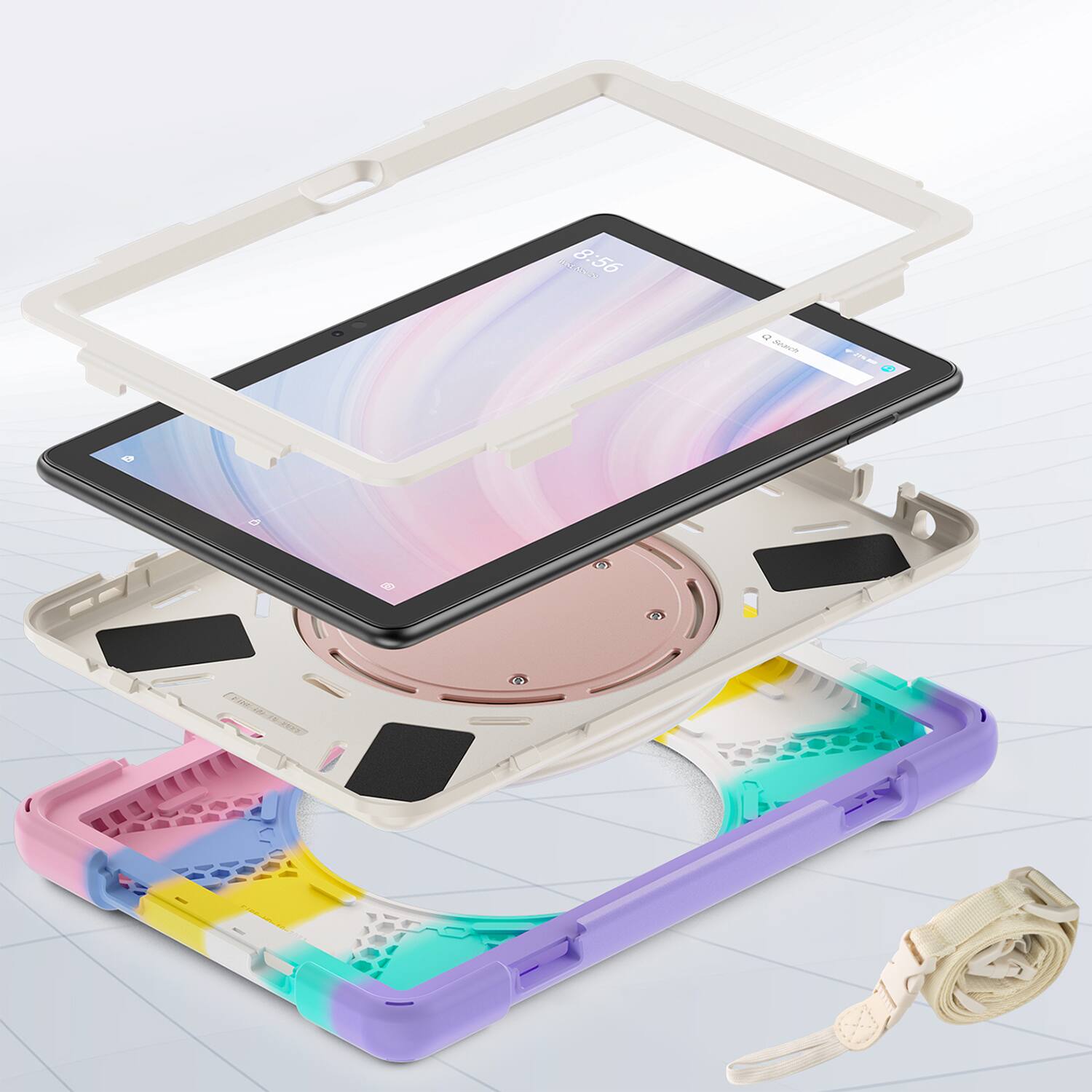 Alt View 14. SaharaCase - SpLaSh Series Heavy Duty Case for Amazon Fire HD 10 (2023) - Multi-Color.