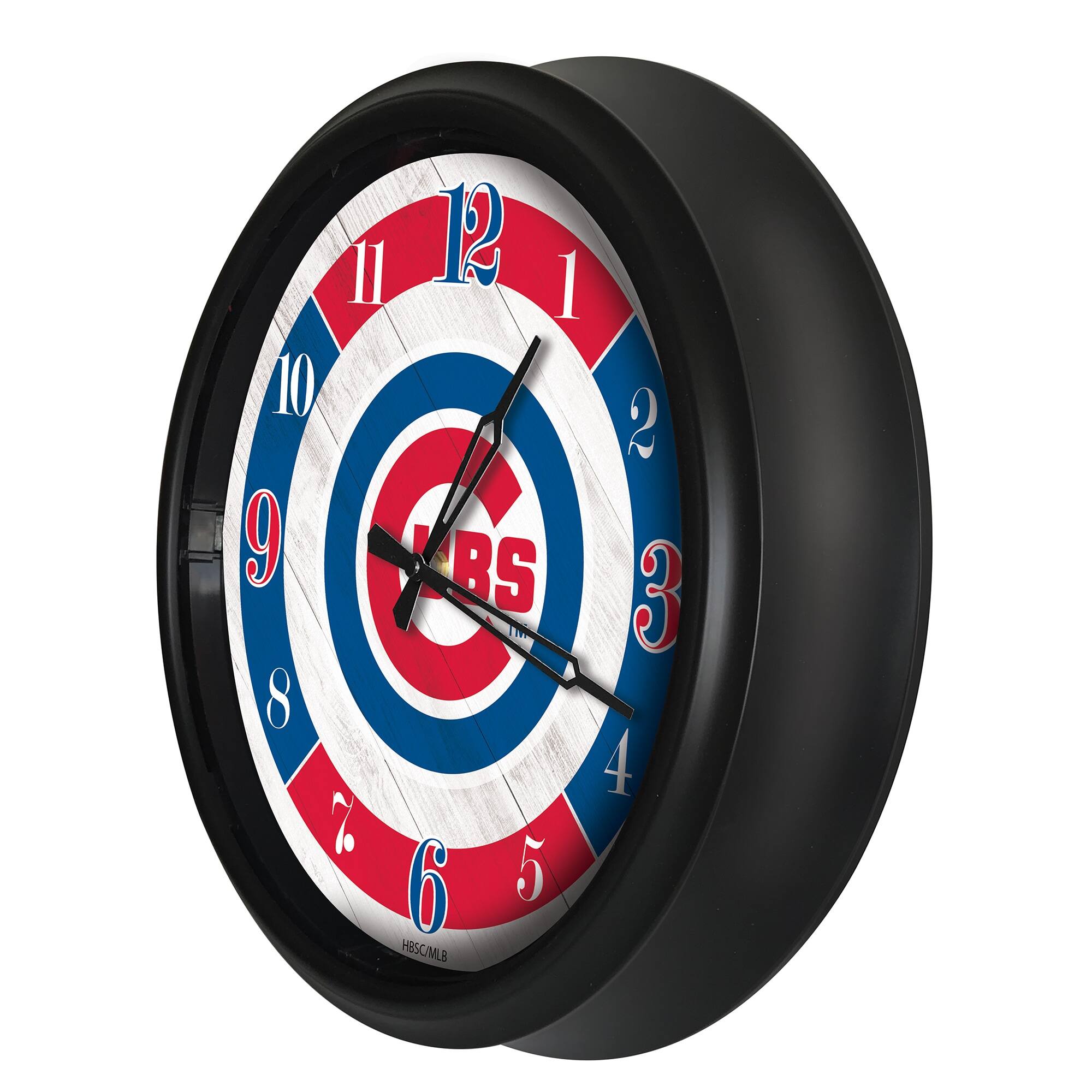 Alt View 1. Holland Bar Stool Co. - Chicago Cubs Indoor/Outdoor LED Wall Clock - Multicolor.