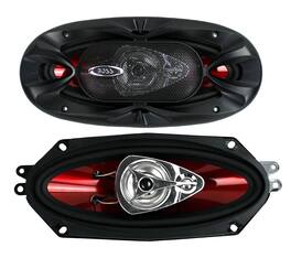 BOSS Audio - Boss CH4330 4"x10" 3-Way 400W Full-Range Chaos Exxtreme Car Audio Speakers - Black