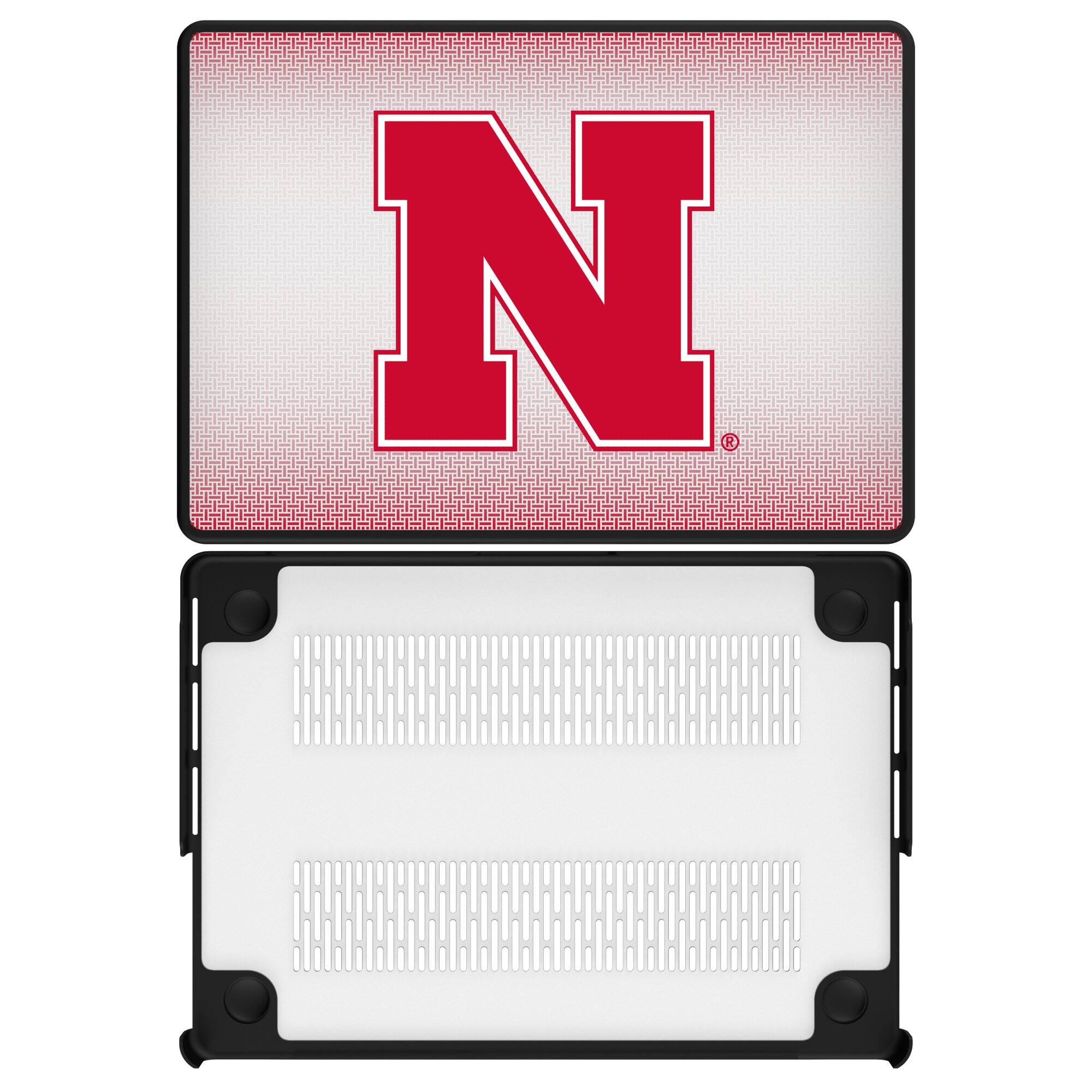 Front. Keyscaper - Nebraska Huskers Linen MacBook Case - Air 13 in - Multicolor.