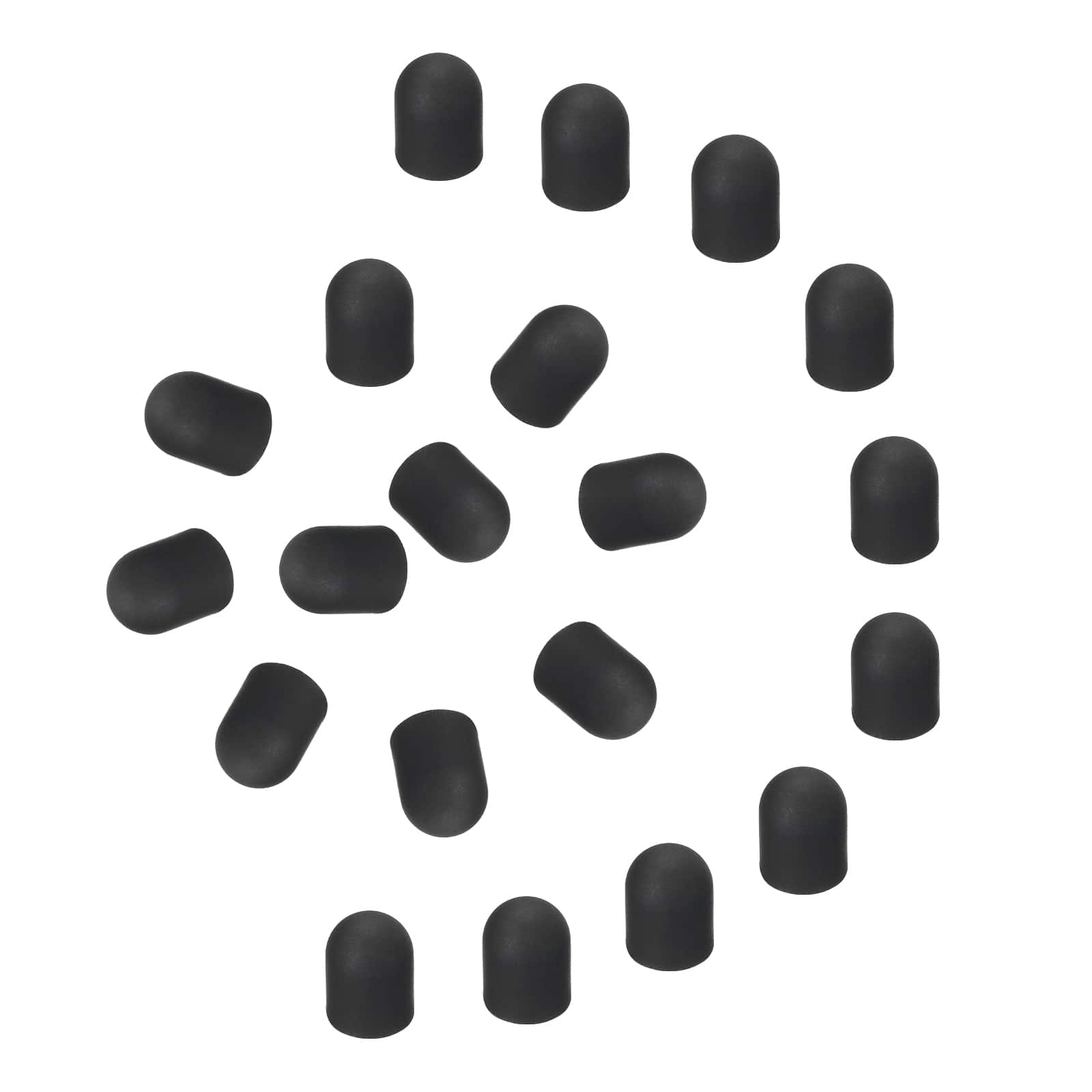 Unique Bargains - 20pcs 5.5mm Conductive Silicone Rubber Replacement Tips for Capacitive Touch Screen Stylus Pen - Black