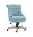 Angle. Linon Home Décor - Sheehan Swivel Office Chair - Light Blue.
