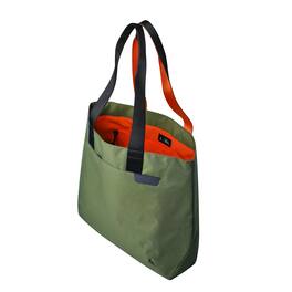 ALPAKA - Tote Bag Minimalist EDC Travel Tote,14.5L , 2 Bottle Sleeves, Front/Back Slip Pockets, Magnetic Open-Top (No Zipper) - Green Axoflux 210D