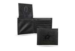 Rico Industries - Dallas Stars NHL Laser Engraved Black Billfold Wallet - Multi