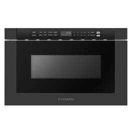 COSMO - COS-12MWDBK-NH 24 in. Haven Collection 1.2 cu. ft. Built-in Microwave Drawer, 1000W, Touch Controls, Defrosting Rack - Matte Black