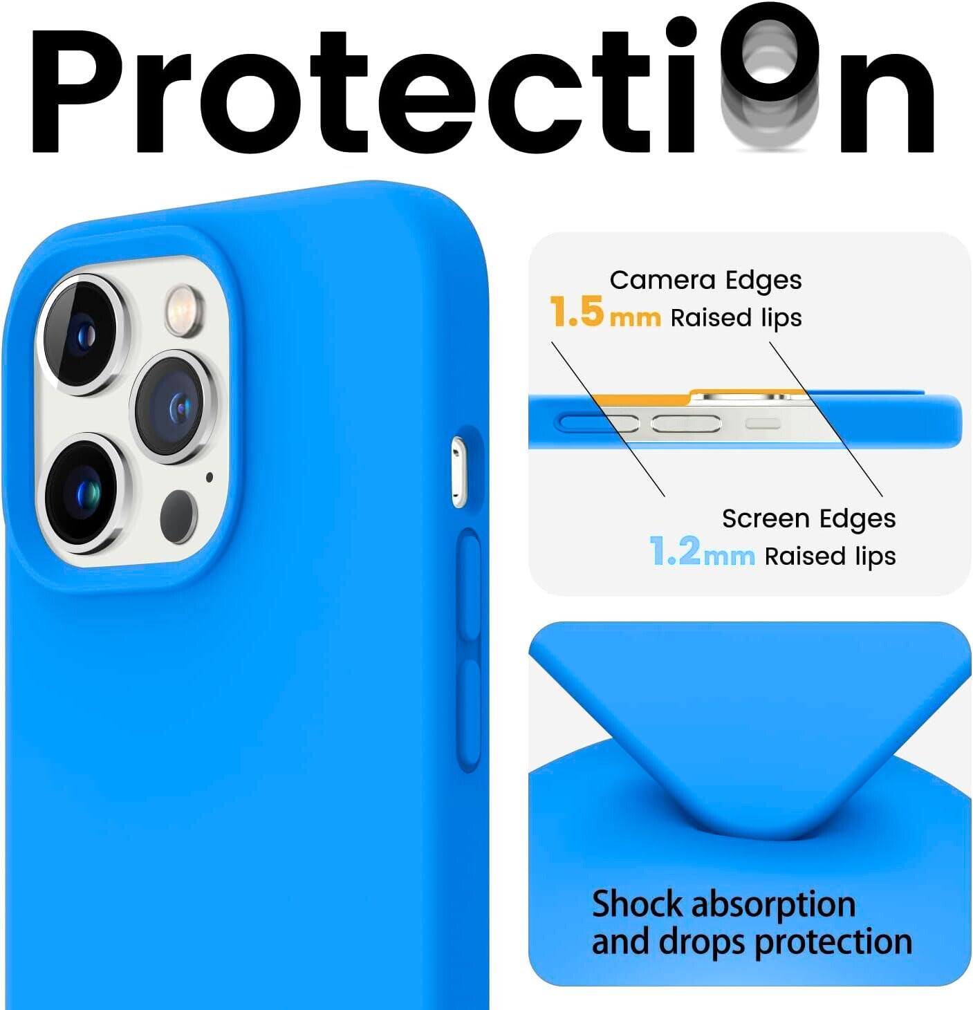 Protection

- Camera Edges: 1.5 mm Raised lips
- Screen Edges: 1.2 mm Raised lips
- Shock absorption and drops protection