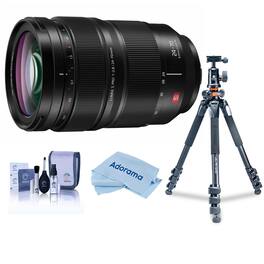 Bundle - Panasonic - LUMIX S PRO 24-70mm f/2.8 Lens for L Mount, w/Takama Video Tripod