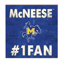 Jardine - McNeese State Cowboys 10" x 10" #1 Fan Plaque - Blue