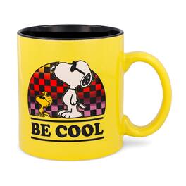 Silver Buffalo - Peanuts Woodstock and Snoopy "Be Cool" Ceramic Mug | Holds 20 Ounces - Multi-Colored