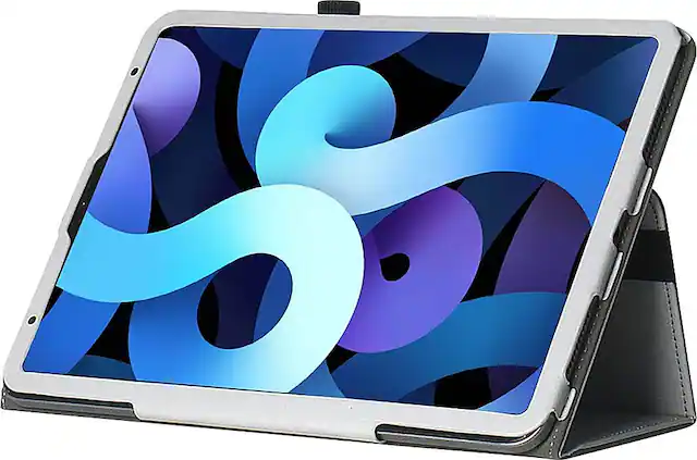 Front. SaharaCase - Folio Case for Apple iPad Air 10.9-inch (4th/5th Gen) and iPad Air 11-inch (M2 2024 and M3 2025) - Gray.