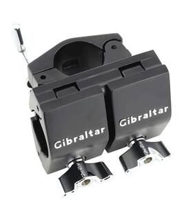 Gibraltar Hardware - Right Angle Double Clamp for Drum Racks, Heavy-Duty 1.5" Connector for Joining Two Horizontal Bars to One Vertical Bar