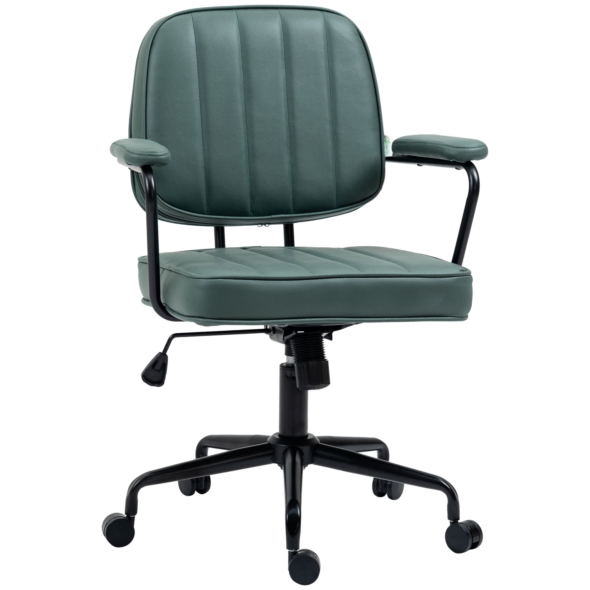 Vinsetto - Microfiber Computer Desk Chair with Adjustable Height, Tilt - Green