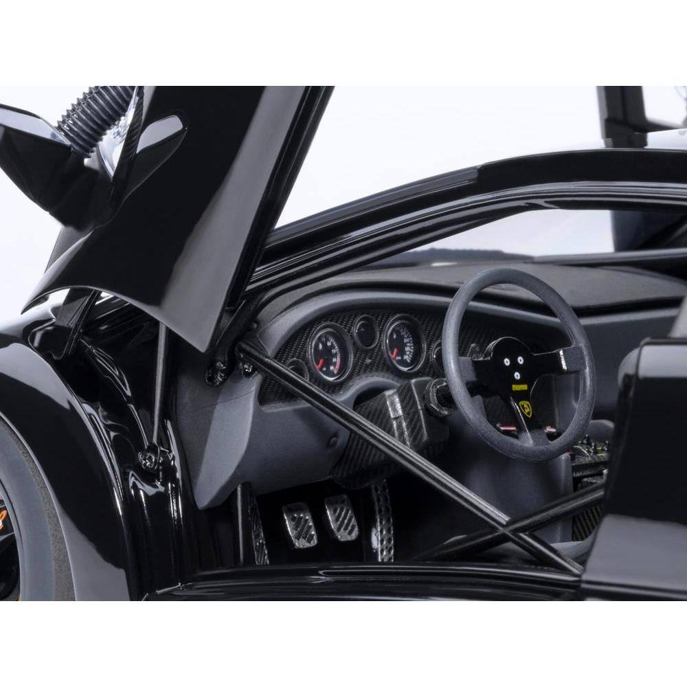 Back. Autoart - Lamborghini Diablo GTR Deep Black 1/18 Model Car by Autoart - Black.
