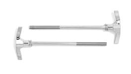 Gibraltar Hardware - 4-3/8" Bass Drum T Tension Rod, M6 Thread Pitch, T-Style Handle, Compatible with Most Bass Drums, 4 Pack